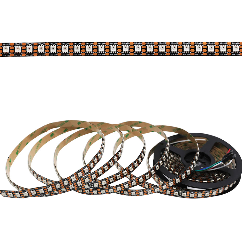 DC12V WS2815 (Upgraded WS2812B) 5M 480 LEDs Individually Addressable Digital Strip Lights (Dual Signal Wires), Waterproof Dream Color Programmable 5050 RGB Flexible LED Ribbon Light DC12V WS2815 (Upgraded WS2812B) 5M 480 LEDs Individually Addressable Digital Strip Lights (Dual Signal Wires), Waterproof Dream Color Programmable 5050 RGB Flexible LED Ribbon Light
